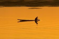 Sonnenuntergang am Mekong
